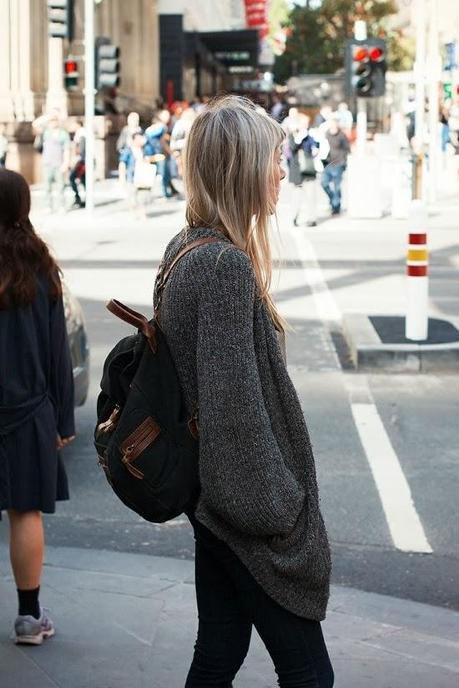 STREET STYLE INSPIRATION; BACKPACKS.-