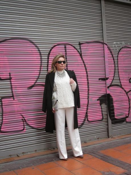 LOOK311-24.2.20148:30WHITE : JERSEY OVERSIZED + PALAZZO ....