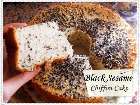 Sesamo negro chiffon cake