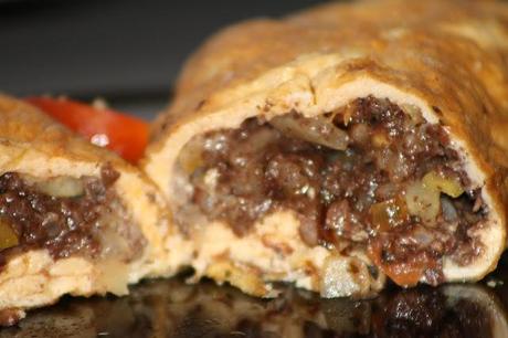 TORTILLA DE MORCILLA CON VERDURAS