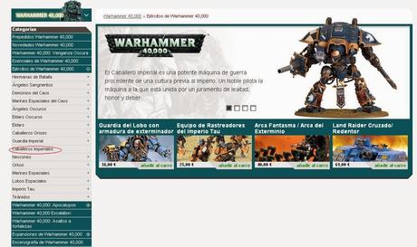 Ejercito de Knights,nuevo ejercito de W40K