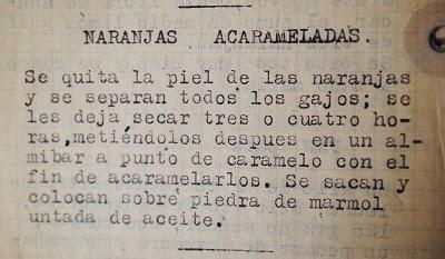Naranjas Acarameladas reto de la tia alia
