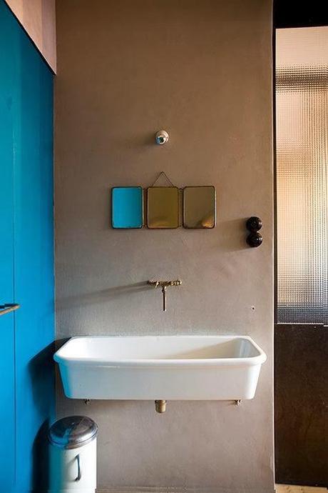 Decoración vintage con espejos de viaje