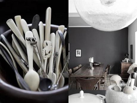 DECORACION MASCULINA EN GRIS, NEGRO Y MADERA