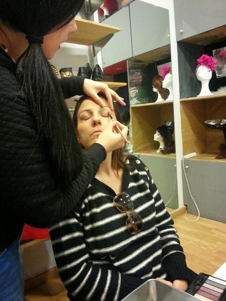 Clase de maquillaje en MT Plus Barcelona.