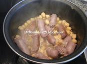 Garbanzos salchichas