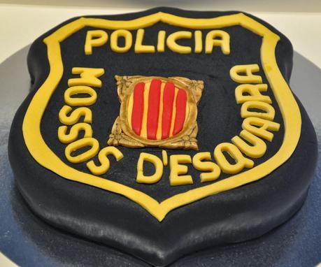 Tarta Placa Mossos D'Esquadra