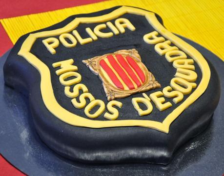 Tarta Placa Mossos D'Esquadra