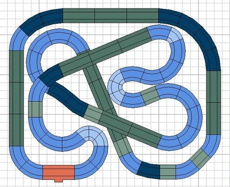 Nº 1241. Circuito con 36 curvas equivalentes.