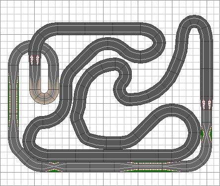 Nº 1255. Circuito mixto scx-ninco en 3,00 x 2,30.