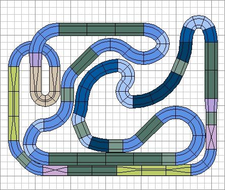 Nº 1255. Circuito mixto scx-ninco en 3,00 x 2,30.