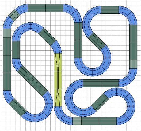 Nº 1251 y 1252. Dos circuitos con 38 curvas equivalentes.