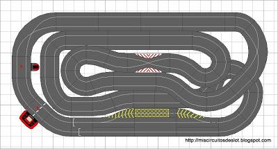 Nº 1219. Circuito Ninco digital en 2,44 x 1,22