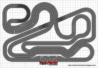 Nº 1218. Gran circuito scalextric digital.de más de 35 m de cuerda.