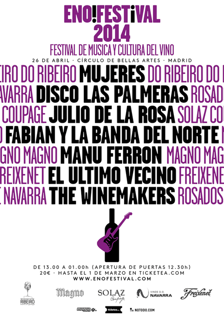 EL FESTIVAL DE MÚSICA Y CULTURA DEL VINO PRESENTA EL CARTEL DE SU EDICIÓN 2014‏