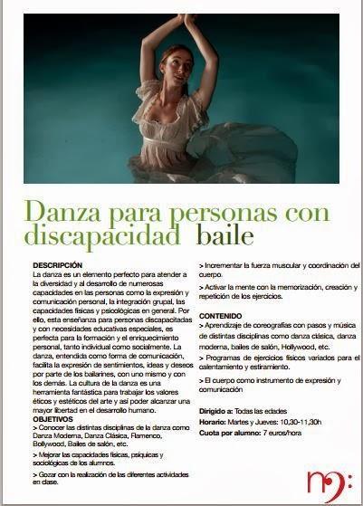 Clases de Danza y Artes Plásticas para personas con discapacidad en la Escuela Municipal de Música y Artes de Málaga