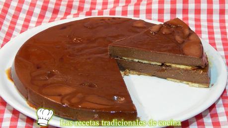 tarta de chocolate y queso