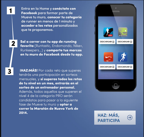 Rexona con los runners. Mueve tu muro  [#running #hazmas]