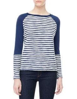 Camiseta rayas punto cortado