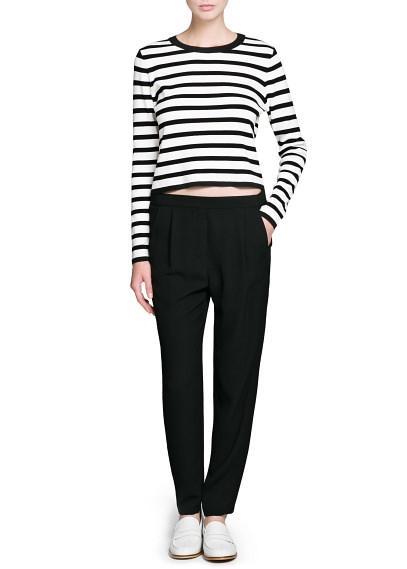 Jersey cropped rayas