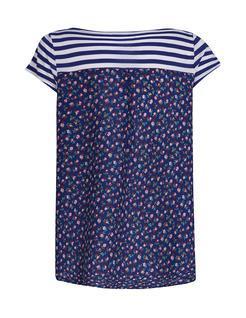 Camiseta combinada rayas 