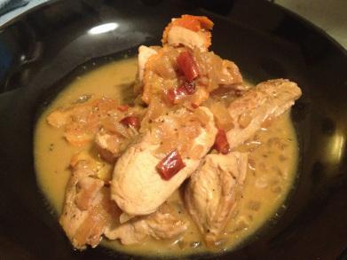 Solomillo de pavo a la naranja