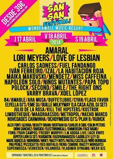 Amaral cierra el cartel del SanSan Festival 2014