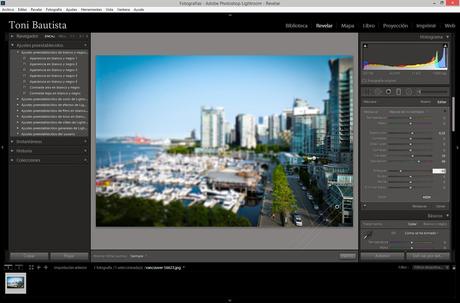 Crear enfecto Til Shift o falsa maqueta con Lightroom Crear enfecto Til Shift o falsa maqueta con Lightroom
