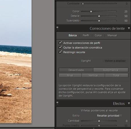 Enderezando horizontes con Lightroom