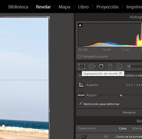 Enderezando horizontes con Lightroom