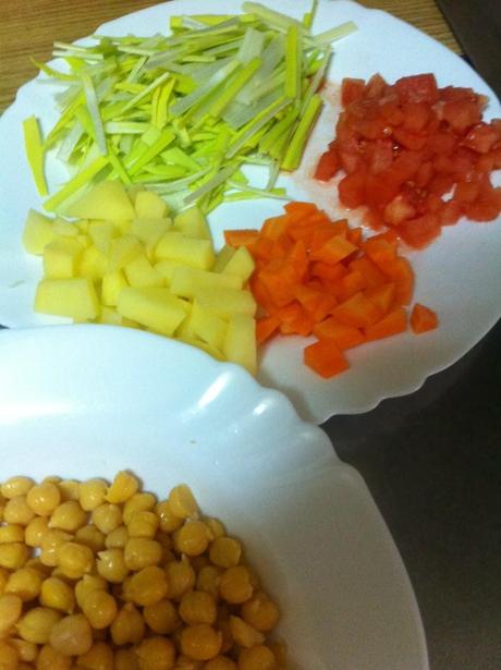 Crema de Garbanzos con Puerro Caramelizado1