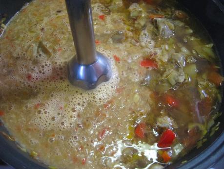 ARROZ CON ALCACHOFAS Y GAMBAS