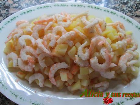 ENSALADILLA RUSA DE GAMBAS