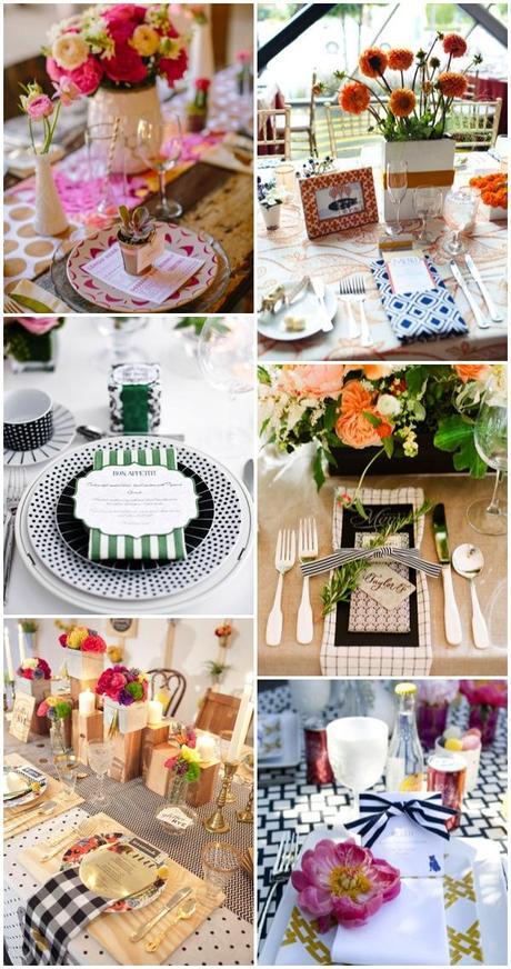 Tablescape Mixing patterns #setting #table #decor