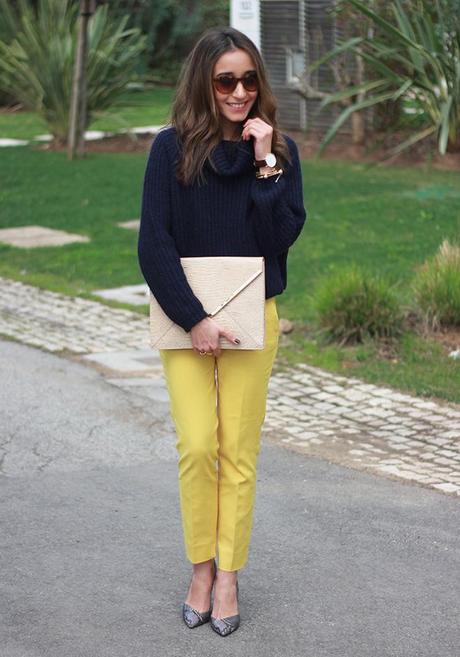 Navy Blue & Yellow