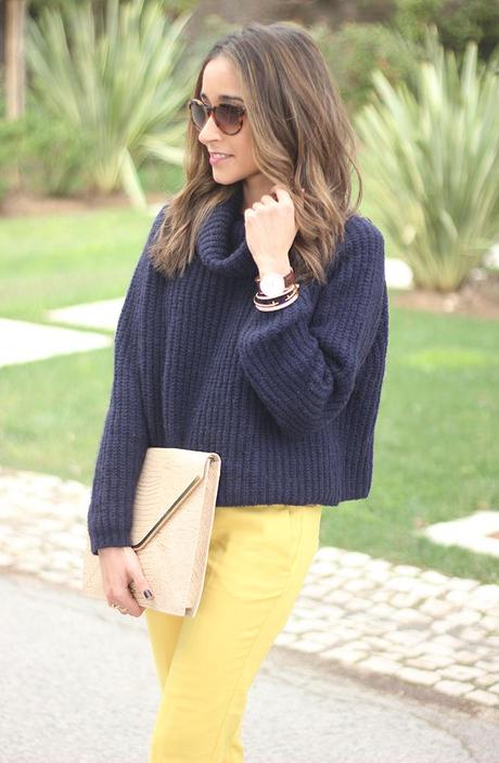 Navy Blue & Yellow