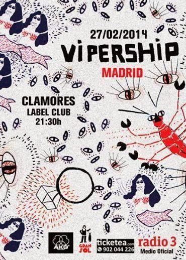Discos, música y reflexiones cubrirá el concierto en Madrid de Vipership (27-02-2014)