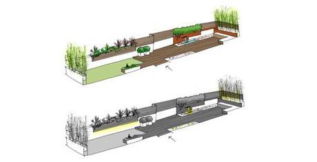 croquis iluminacion jardin Especial diseño de jardines, áticos y terrazas: la iluminación de los jardines