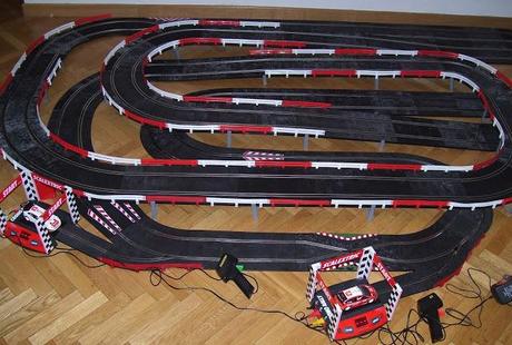 Montaje nº 90. Circuito con 2 cajones del pack cron rally.