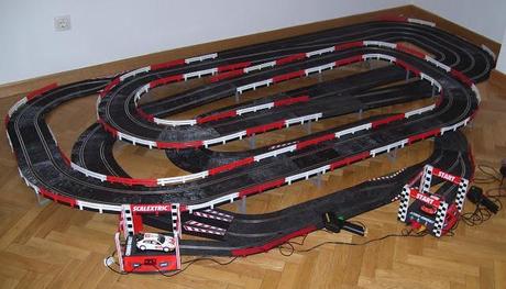 Montaje nº 90. Circuito con 2 cajones del pack cron rally.