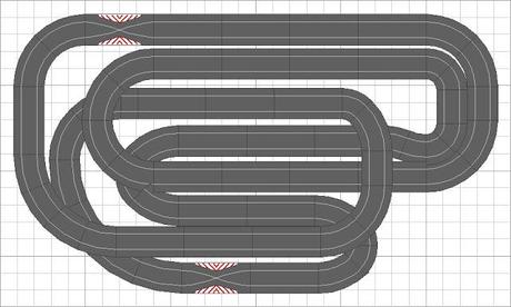 Montaje nº 90. Circuito con 2 cajones del pack cron rally.