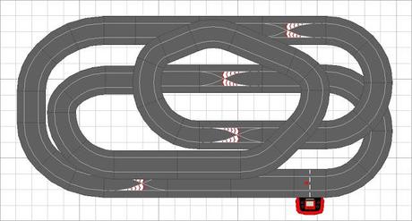 Montaje nº 91. Circuito de 2 plantas en 2,4 x 1,2