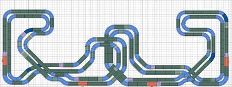 Scalextric y pequetren solidario en Loeches -  Madrid.  (incluye video del circuito grabado desde un tren en movimiento)