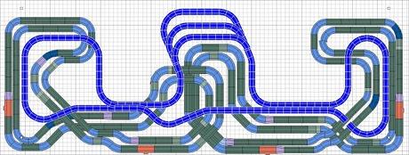 Scalextric y pequetren solidario en Loeches -  Madrid.  (incluye video del circuito grabado desde un tren en movimiento)