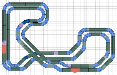 Scalextric y pequetren solidario en Loeches -  Madrid.  (incluye video del circuito grabado desde un tren en movimiento)
