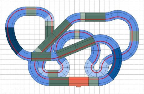 Tranvías rodeando rally de 3 alturas.