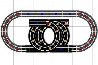Montajes de slot. Nº 10. Dos hélices o espirales macladas.
