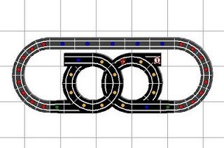 Montajes de slot. Nº 10. Dos hélices o espirales macladas.