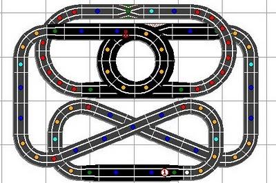 Montajes de slot. Nº 10. Dos hélices o espirales macladas.