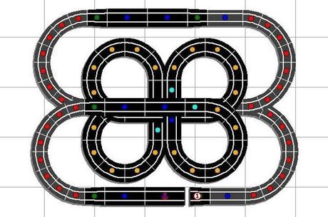 Montajes de slot. Nº 8. Circuito con 6 alturas.